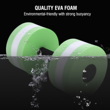 Water Float Dumbbell for Fitness & Yoga, Green, 26.5cm