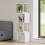 Living And Home 4-Tier S-shaped Geometric Bookshelf Storage Rack with LED Lights 2