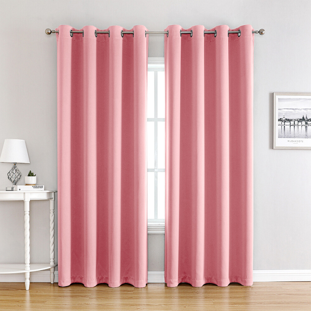 (pink 132x160) 2piece Block Harmful UV Rays With Sunshades In Durable Polyester-image-OPC-PN5CDST-NEW
