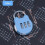 (Sky Blue) Three-Digit Number Combination Padlock Cartoon Shape Waterproof Lock for Garage Closet 1