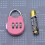 (Silver Grey) Three-Digit Number Combination Padlock Cartoon Shape Waterproof Lock for Garage Closet 5