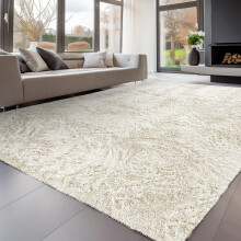 Fluffy Rugs Large Rug For Living Room Bedroom Carpet Non Slip Kitchen Floor Mat Cream_120 x 170 cm