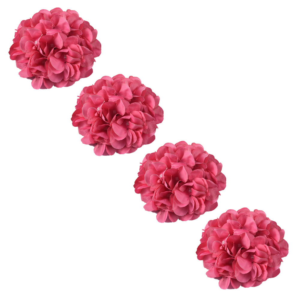 Romance Curtain Tieback Rope 4Pcs Artificial Flower-rose Red-image-OPC-PN5CRQF-NEW