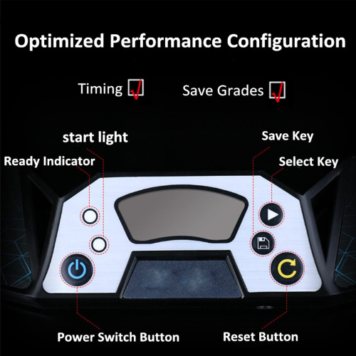 Professional Timer Machine, Precision Timing Sensitive Touch Control For Speed Race Stack, Lightweight Portable Timer With External Display Link 2