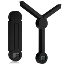 Bilancia da cucina digitale compatta e portatile nera, bilancia da cucina digitale altamente precisa con display LCD, spegnimento automatico e