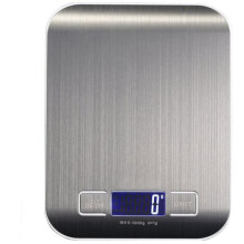 Bilancia digitale di spedizione ad alta precisione, bilancia da cucina con funzione di spegnimento automatico e display LCD, elegante acciaio