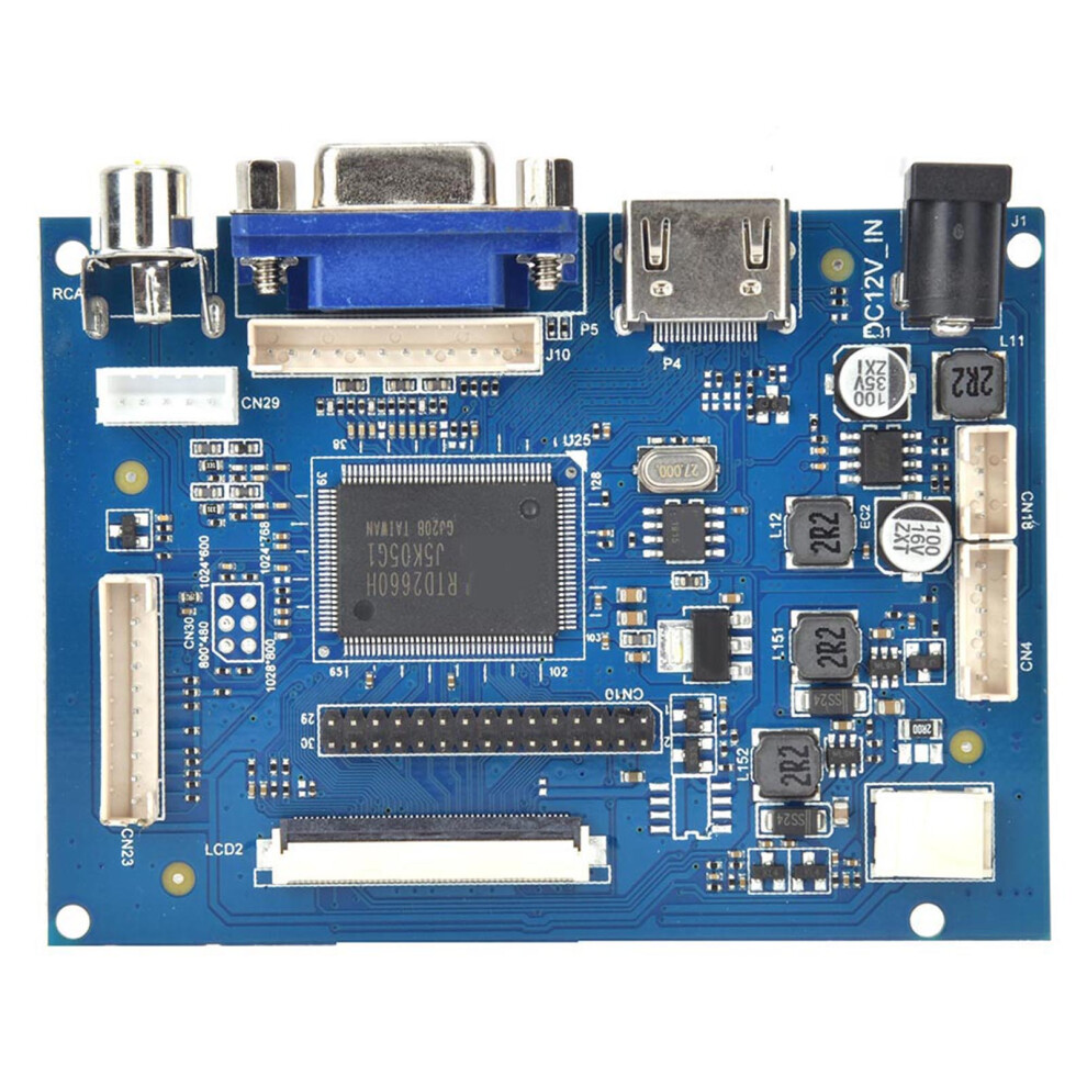 Hdmi Vga 2Av Reversing Driver Board For 7-Inch 800X480 Lcd Display 8701362799336