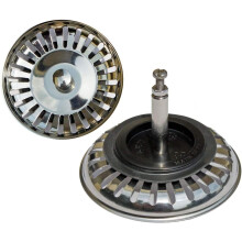 Madaffaldsfilter, rustbestandigt rustfrit stålhoved til køkkener, badeværelser, vaskerum (8 cm)