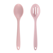 Chef's Essential: Silikon-Kochlöffel, antihaftbeschichtet, ergonomisches Design, hitzebeständig, spülmaschinenfest, 2-teilig, Nylon, flexibler