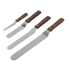 Conjunto de espátulas profissionais com lâmina em aço inoxidável para um manuseio suave, cabo ergonômico para uma pegada confortável, inclui