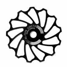 Keramik-Rückenspannrolle für Fahrrad, 13Z, Schwarz, langlebige Führungsrolle