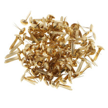 200Pcs 6Mm Gold Metal Split Pins Brads For Scrapbooking DIY Paper Fasteners