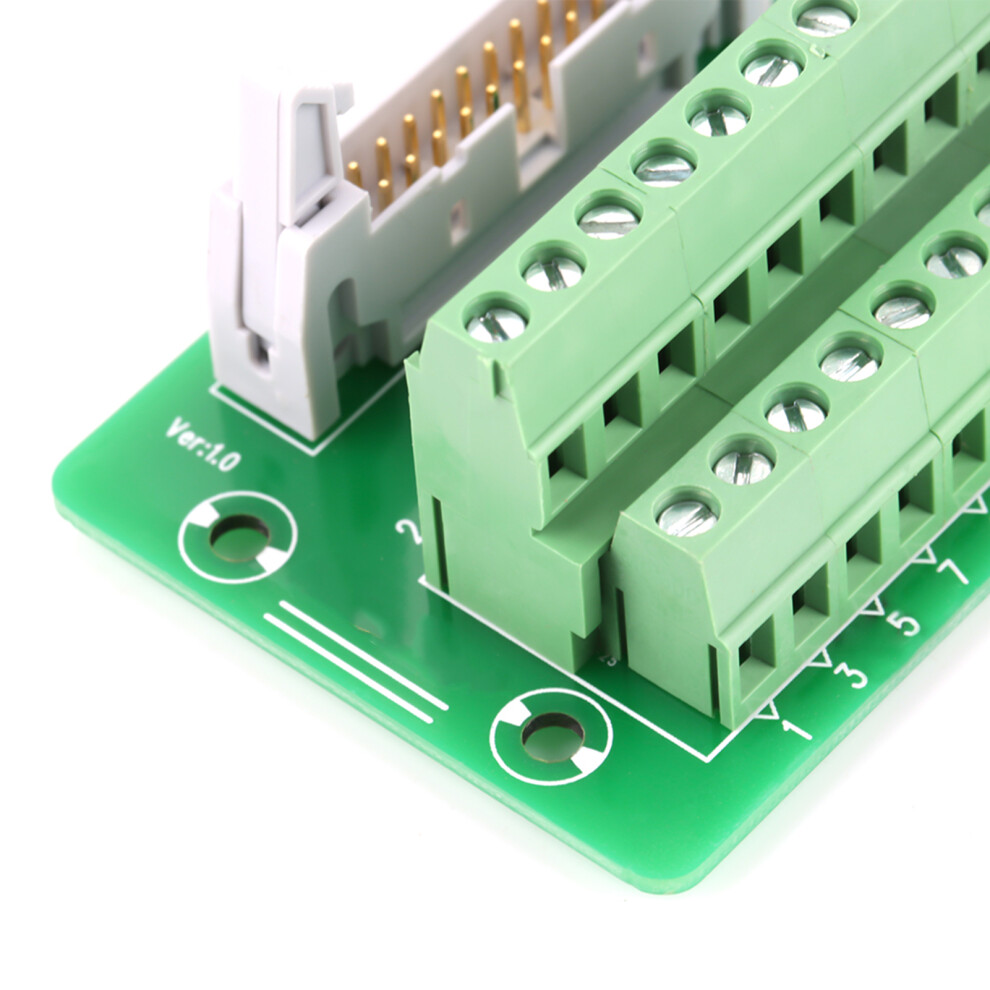 Idc20p 20Pin Male Header Breakout Board Terminal Block Connector With Bracket 4911362800688