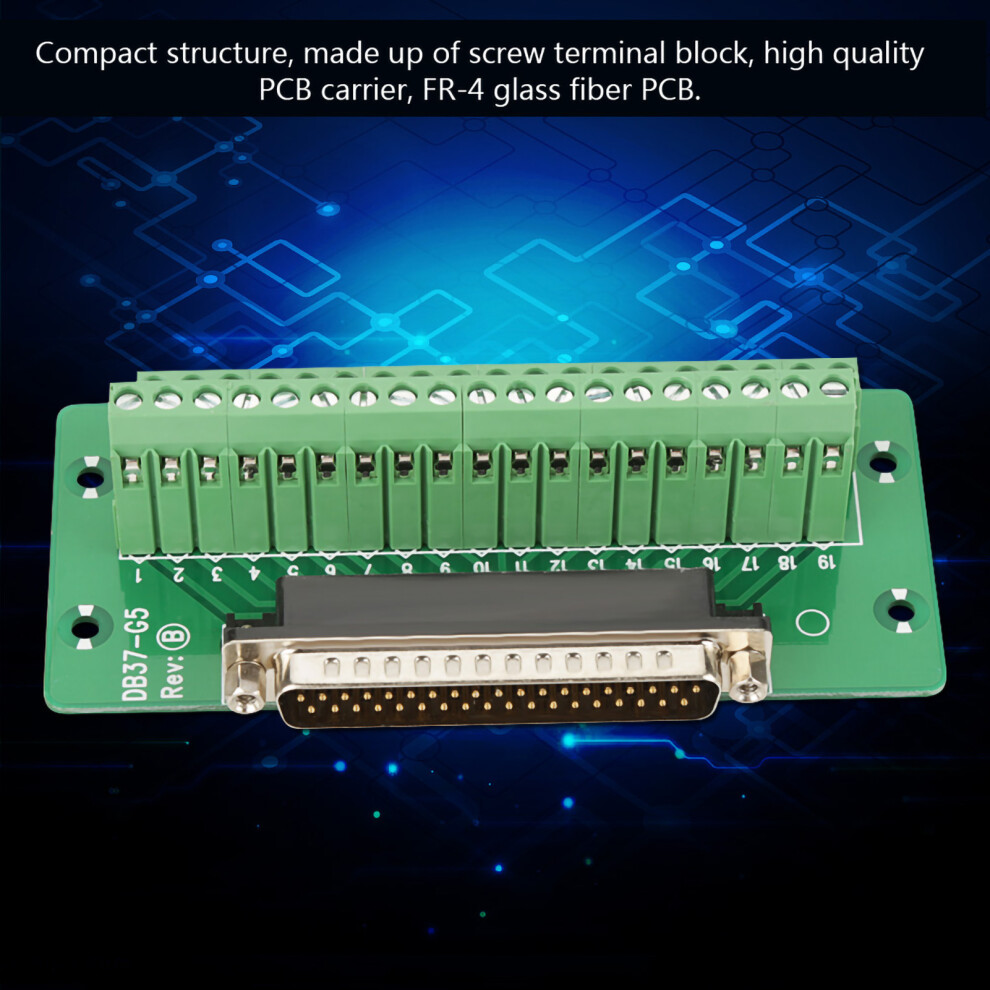 Db37 Mountable Interface Module Connector Terminal Breakout Board Male Head 7891362800963
