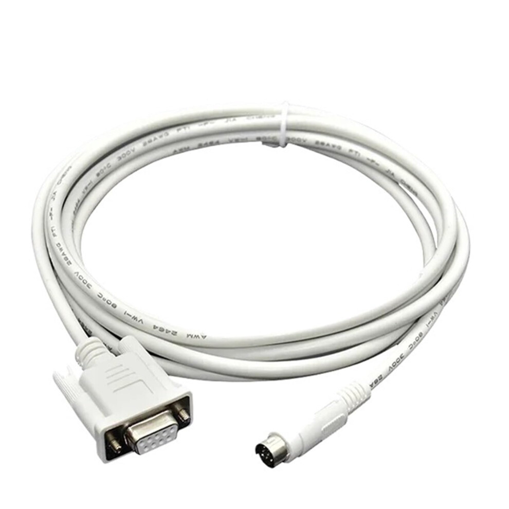 Plc Programming Cable Sc11 9Pin Male To Female Rs232 Cable For Fx/1N/2N/1S/0N/Fx3u Plc, 5M White 9105992202157