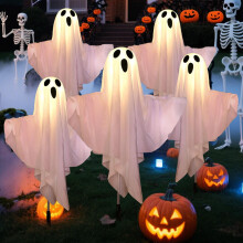 Garden Lights Solar Powered Outdoor LED Spooky Garden Decor For Fence And Patio Halloween Lights