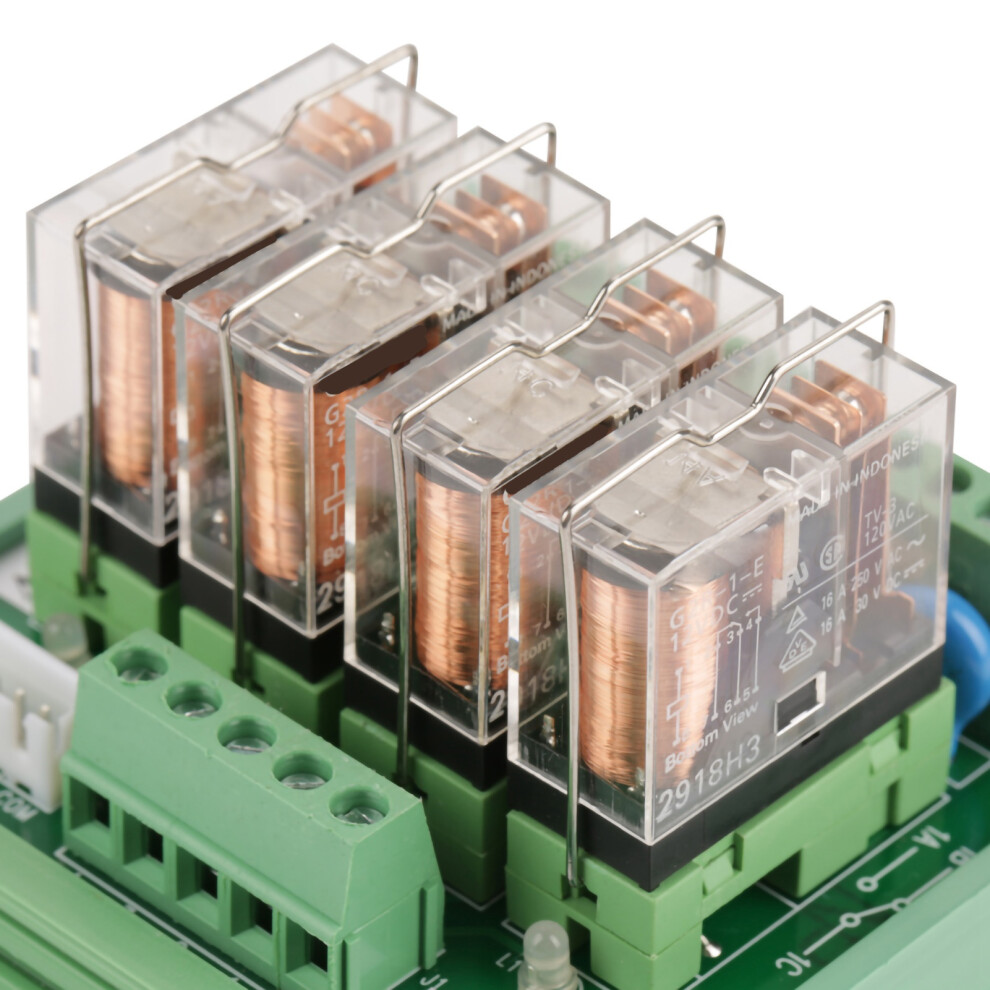 4-Channel 16A Power Relay Module Dc 12V Din Rail Interface 4651362801451