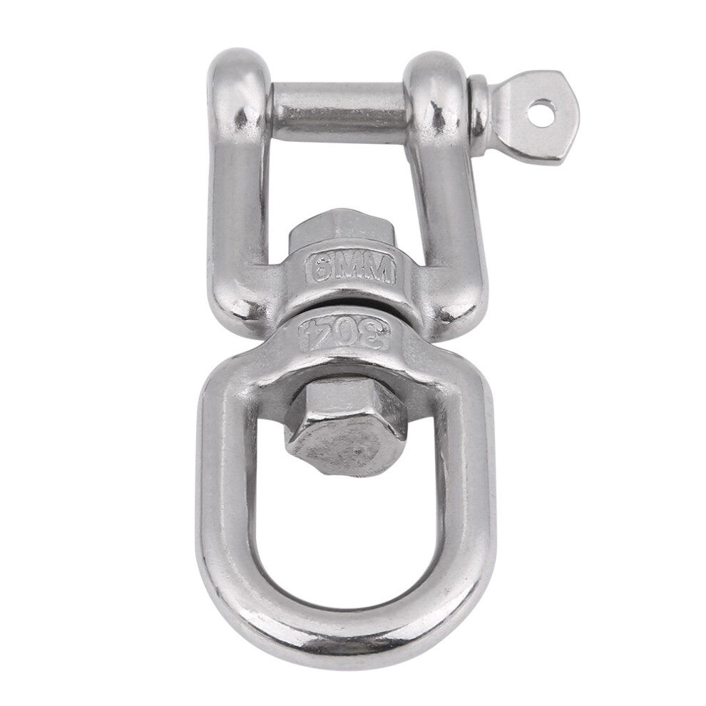 Heavy Duty 6Mm 304 Stainless Steel Swivel Ring Snap Shackles Marine Gear 4011362801767