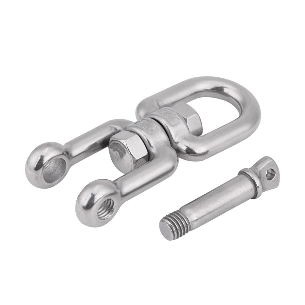 Durable 304 Stainless Steel 12Mm Swivel Ring Snap Shackle Device 8091362801734