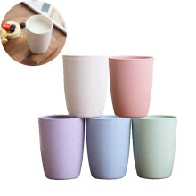 Gobelets écologiques en fibres de paille de blé et polypropylène de qualité alimentaire pour café, thé, eau, lait, jus, soda et plus encore.