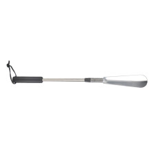 Stainless Steel Shoe Horn Adjustable Height & Non-slip Rubber Grip