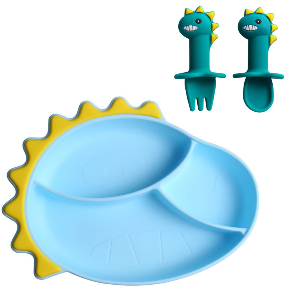 Bpa-Free Silicone Suction Plate, Encourage Positive Mealtime with Engaging Design, Non-Toxic Baby Feeding Plate for Independent Feeding, Promote Senso