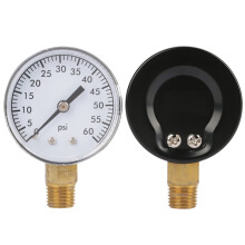 0-60psi Pressure Gauge Manometer for Water Air Oil NPT 1/4 inch Dial Instrument