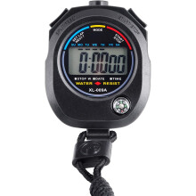 Sporttimer med alarmdisplay, digitalt stoppur för fitness, simning, löpning, med knappkontrolldesign och minnesfunktion