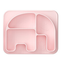 Piatti in silicone infrangibili per bambini, a forma di simpatici animali, dai colori vivaci, progettati per un'alimentazione sicura e divertente,