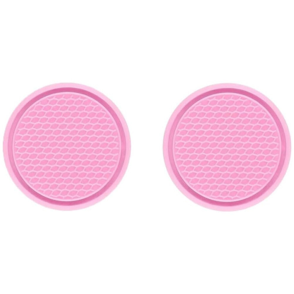 Car Cup Holder Coaster For Volvo V40 V50 V60 V70 V90 Xc40 Xc60 Xc70 Xc90 Rubber Drink Holder Mats Non Slip Pink 9105992202430