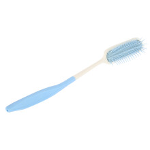 Kamm mit langem Griff, ergonomisch und rutschfest, blau und weiß
