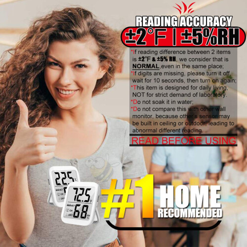 Θερμόμετρο με ένδειξη υγρασίας, ένδειξη επιπέδου άνεσης για κάβα ή υγραντήρα, 1