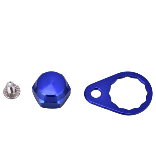 Angelrollen Griffmutter Abdeckung Kit – Mehrfarbiges Metall DIY Zubehör 1