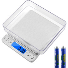 Bilancia digitale multifunzione, display LCD retroilluminato chiaro per una facile lettura, design portatile ideale per viaggi, uso domestico e