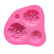Rosenförmige Silikonformen in Lebensmittelqualität – vielseitige Backutensilien für Kuchen, Kekse und Fondant-Kreationen – ungiftig und sicher