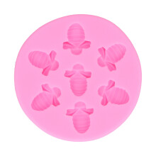 Moldes de silicone reutilizáveis para projetos de artesanato DIY, moldes de silicone reutilizáveis de fácil remoção, molde de silicone de abelha