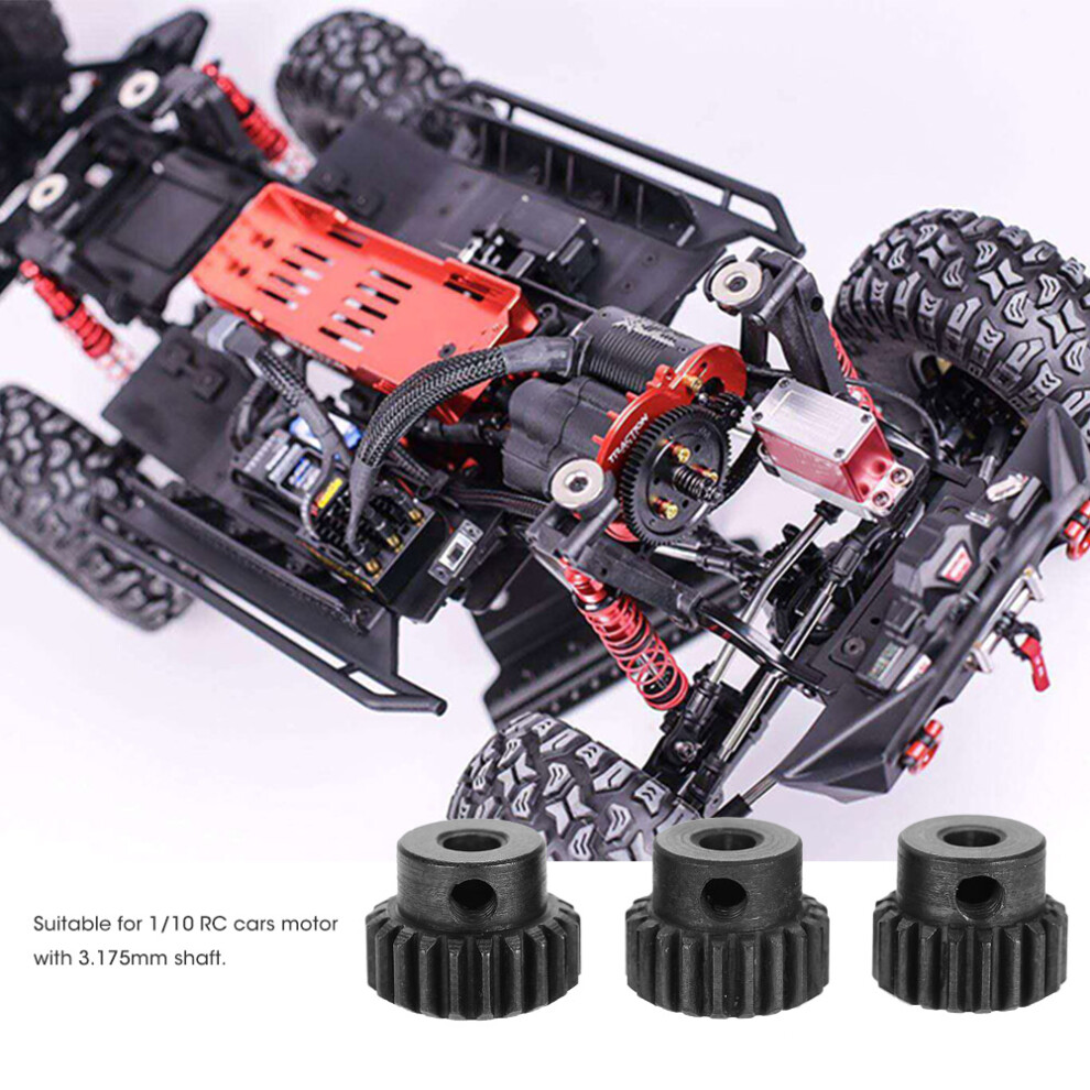 48Dp Chrome Steel Motor Pinion Gears Set For 1/10 Rc Cars 19T-23T 5061362803215