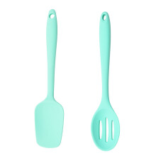 Silikon-Wender-Set, antihaftbeschichtete, geschlitzte Küchenspatel für Mini-Gerichte, BPA-freie Werkzeuge, ideal für schöne Farben, Edelstahlkern