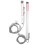 2 Pcs Lineare Skala 2AE/3AE Achse Aluminium 3