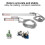 2 Pcs Lineare Skala 2AE/3AE Achse Aluminium 8