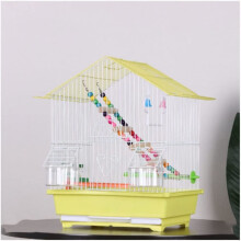 Bird Cage Metal Iron Portable Bird Carrier For Small To Medium Birds Yellow Ornamental House Cage Novel Design