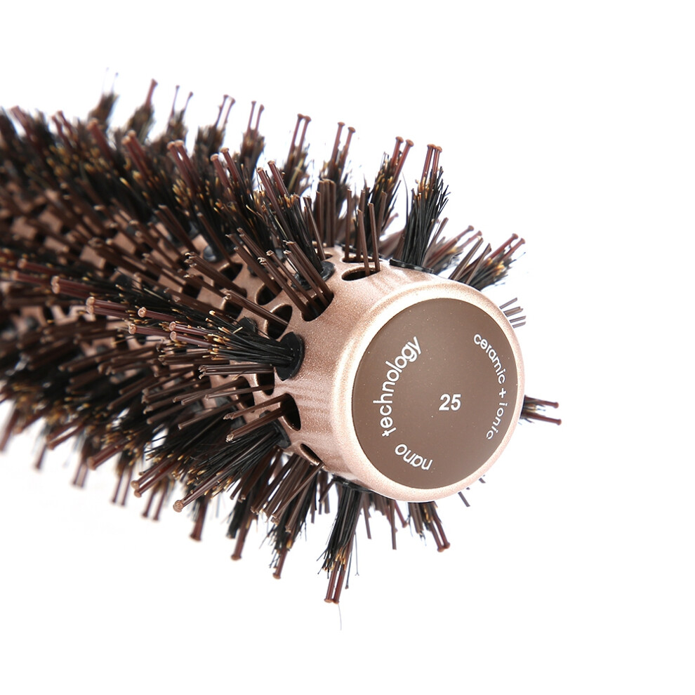 Unisex High-Quality 25Mm Anion Anti-Static Round Hair Comb For Styling & Salon