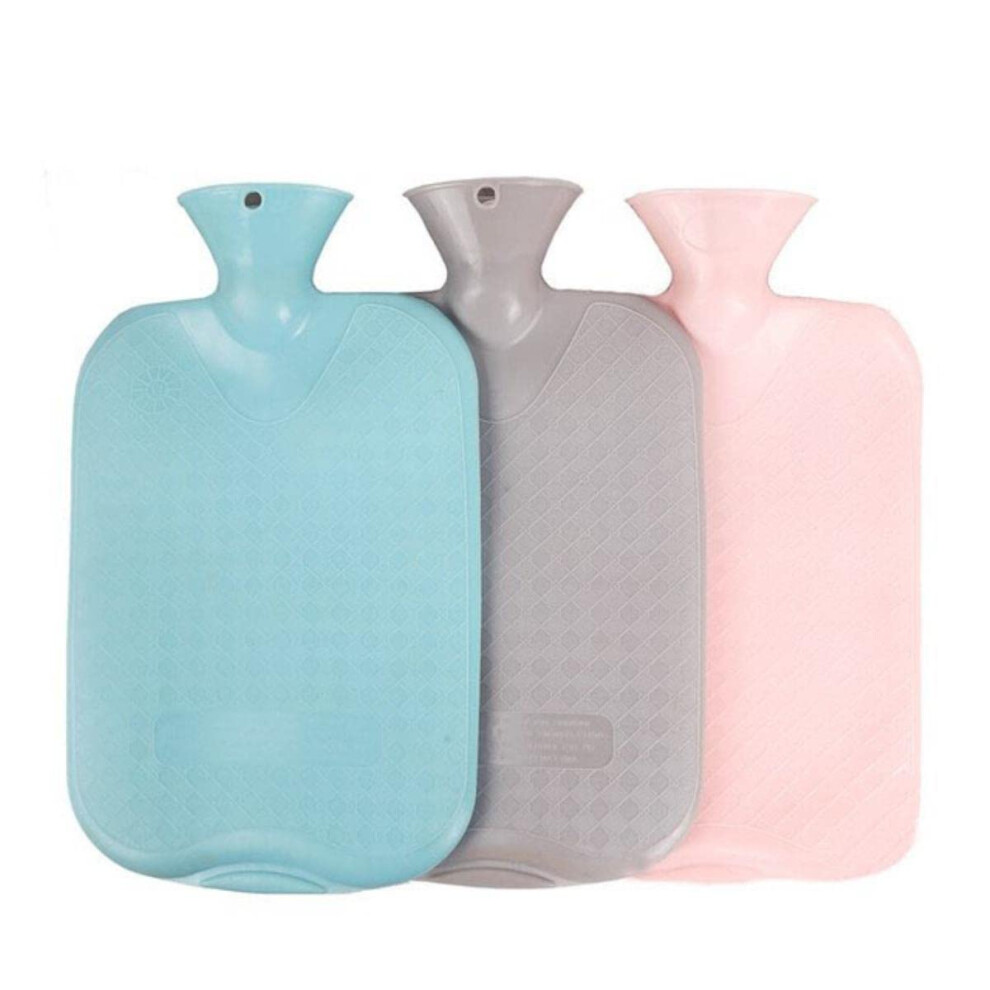 Winter PVC Hot Water Bottle With Cloth Cover, 1 Liter, Rubber, Hand And Foot Warmer