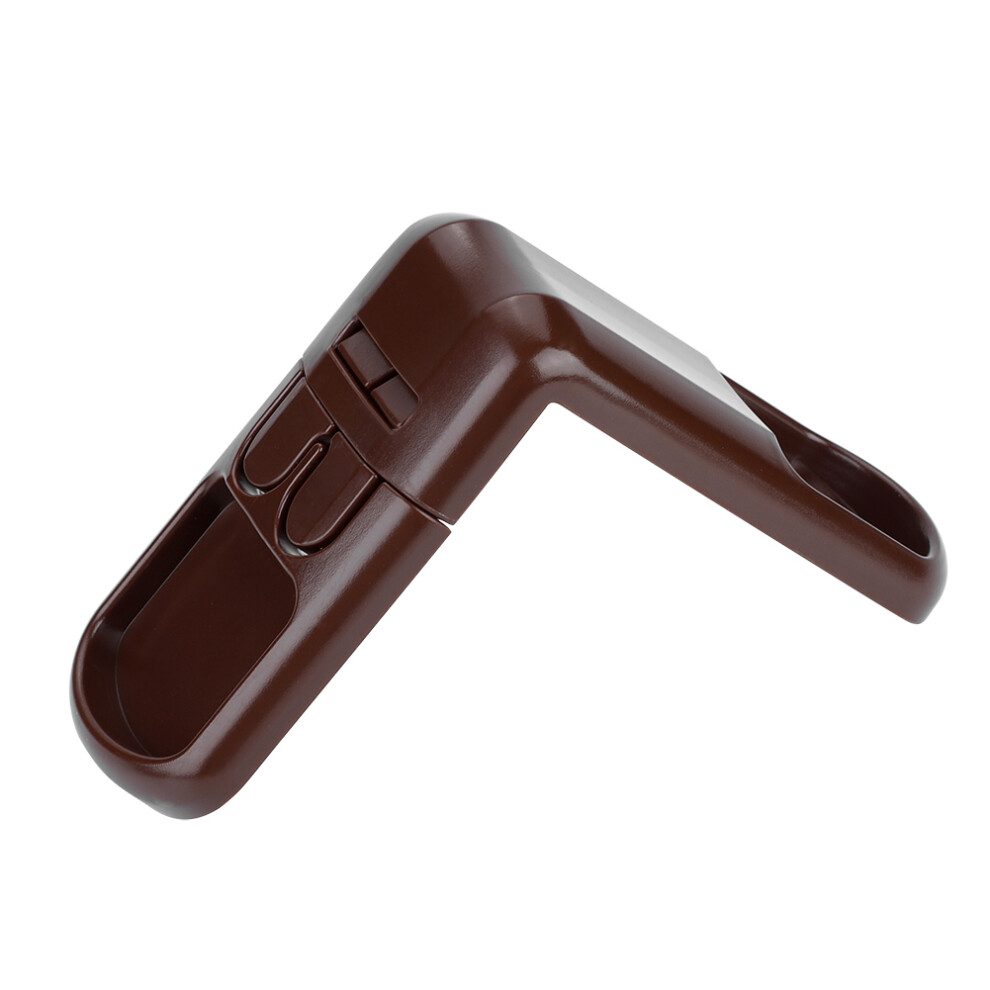 5Pcs Childproof Drawer & Cabinet Locks With Adhesive Backing Brown