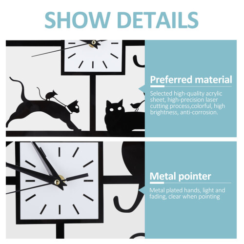 Silent Wall Clock Non Ticking Silver Aluminum Frame 11.02 Inches 2
