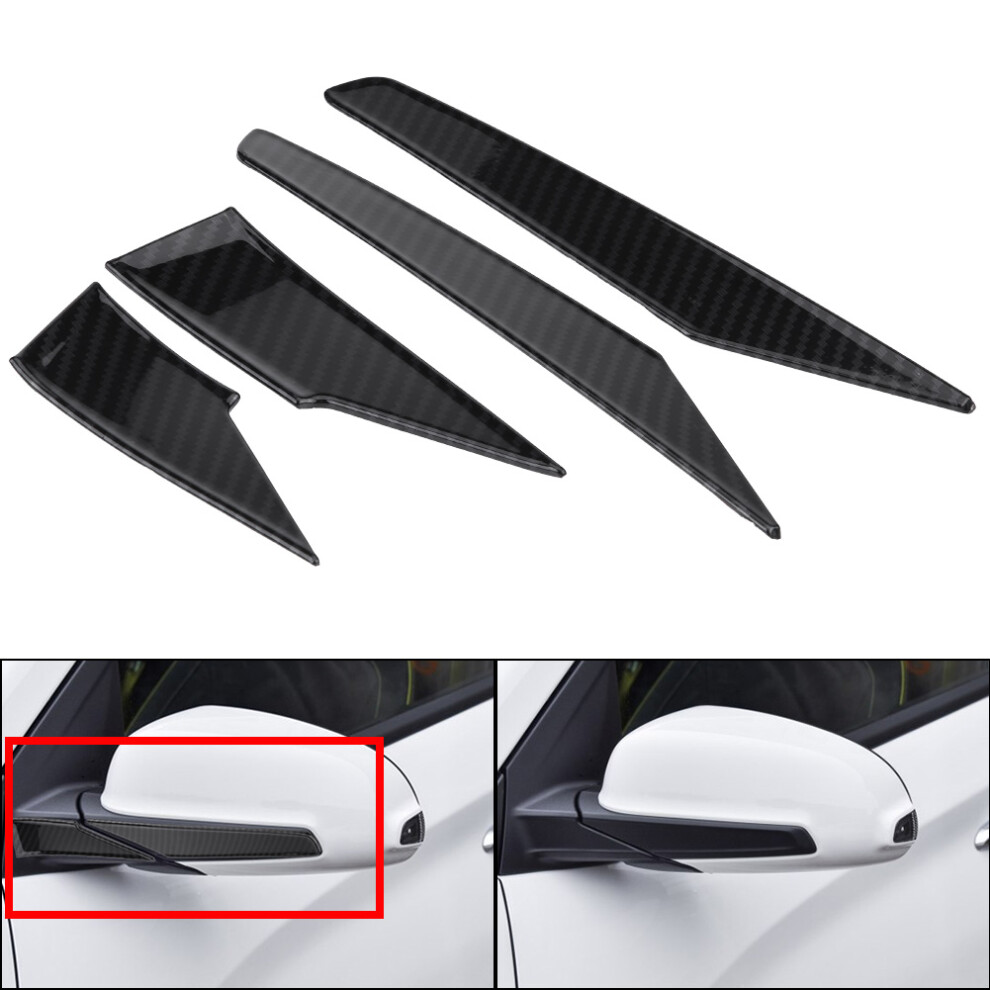Rearview Mirror Moulding Strips Cover Trim For Hyundai Encino Kona 17-20 Suv Carbon Fiber 7601362805451