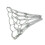 Heavy Duty Basketball Chain Net Replacement Galvanized Uniform Size Silver For Standard Rim 1
