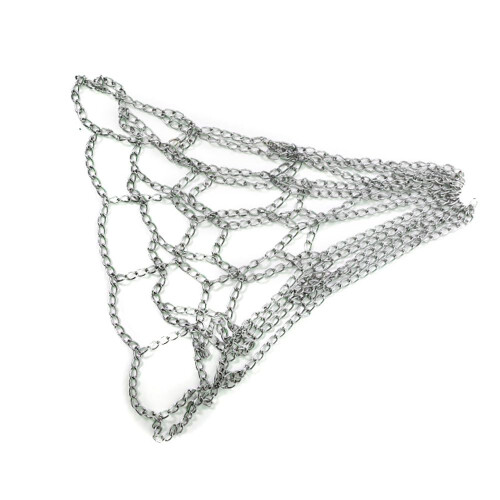 Heavy Duty Basketball Chain Net Replacement Galvanized Uniform Size Silver For Standard Rim
