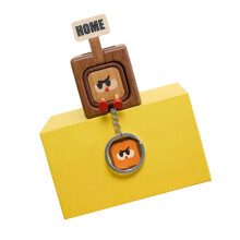 Handcrafted Wooden Keychain Optional Expressions-Style1