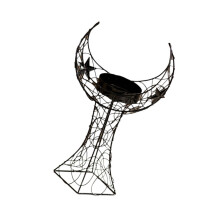 Middle Eastern Iron Moon Tower Tealight Candle Holders-Black